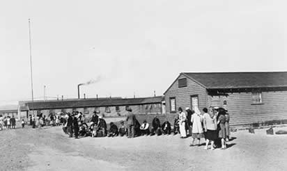 Historical photo from the Presidio during World War II