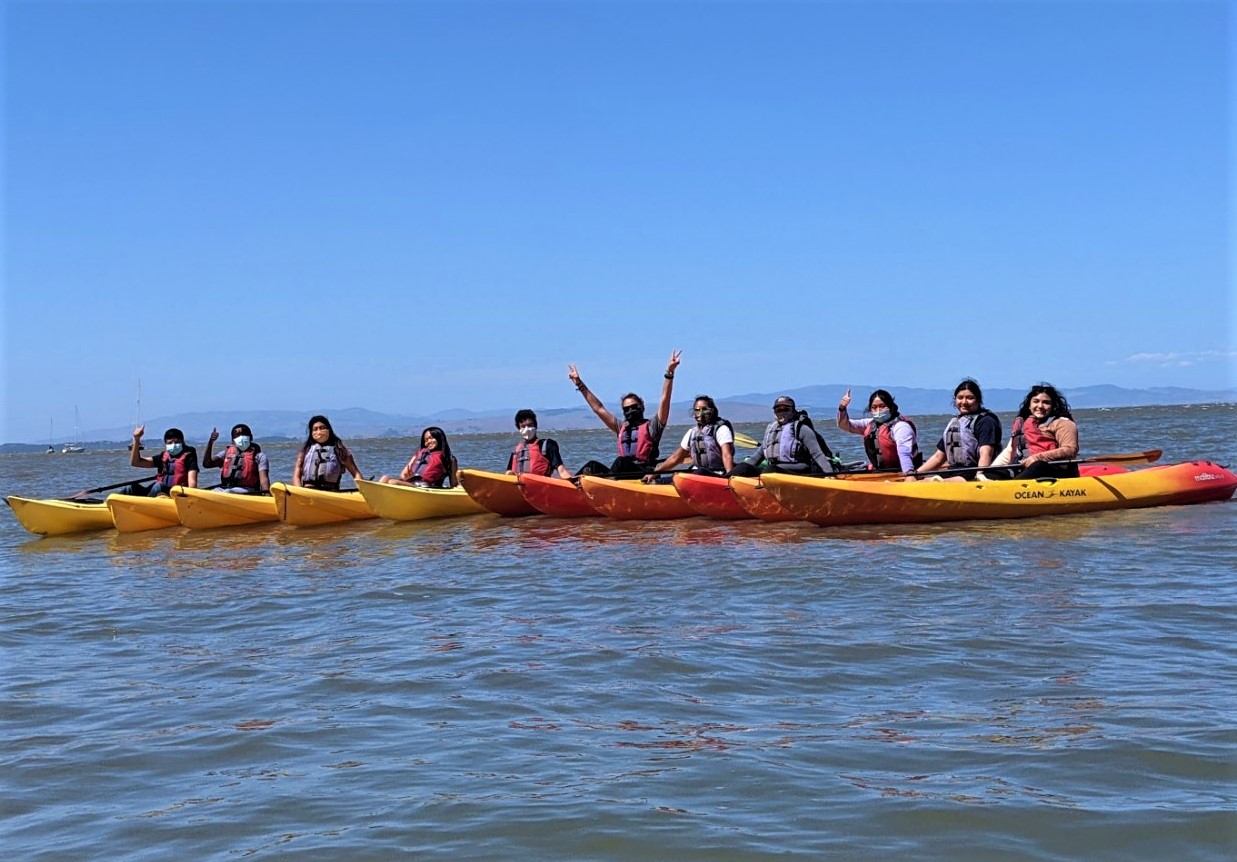 REYL 2020-21 participants kayaking